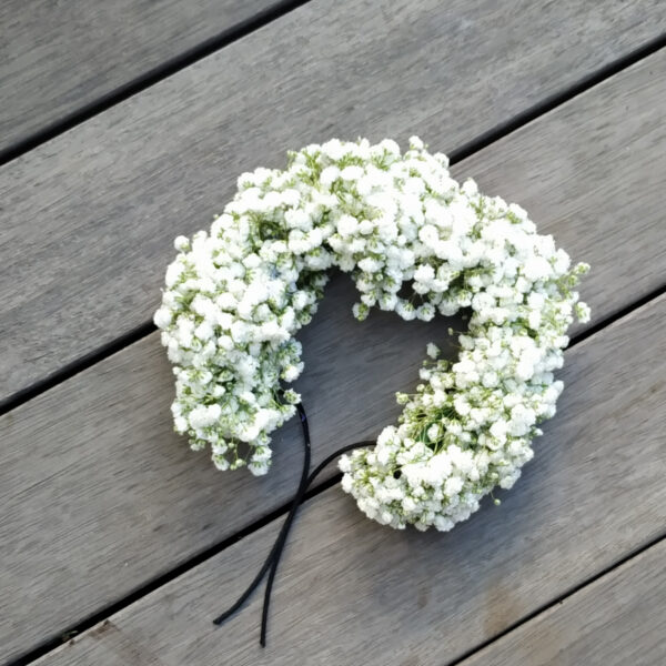 H08- Baby’s breath hair piece