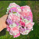 BR02- Bracelets with Light pink,purple,medium pink,Baby’s breath