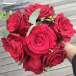 BM03- Bridemaids bouquet red roses